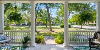 2324 Grassmere Ln in Tucker Hill: 5BR former model with casita, patios, mature trees, and Prosper ISD schools.